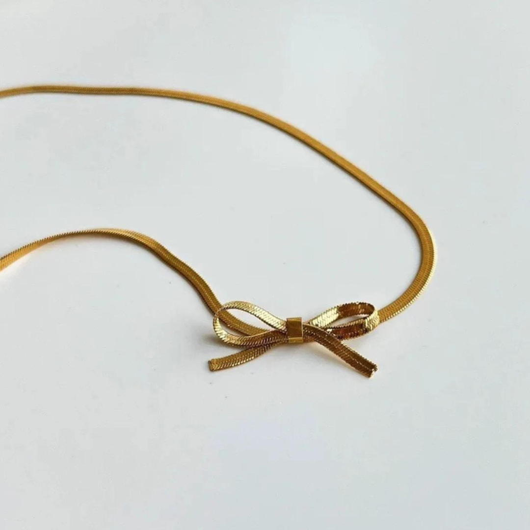 Put A Bow On It Necklace