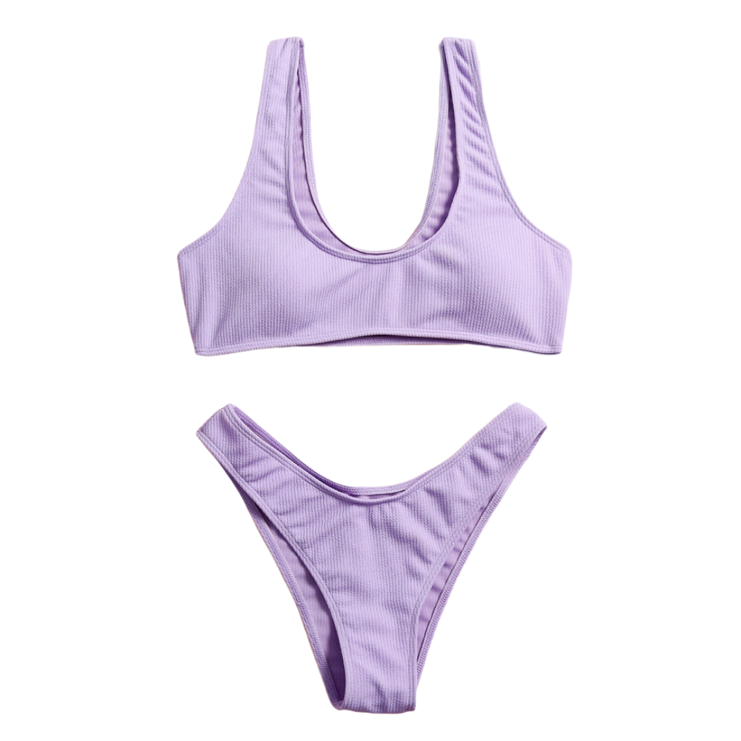 Purple Penelope Bikini Set