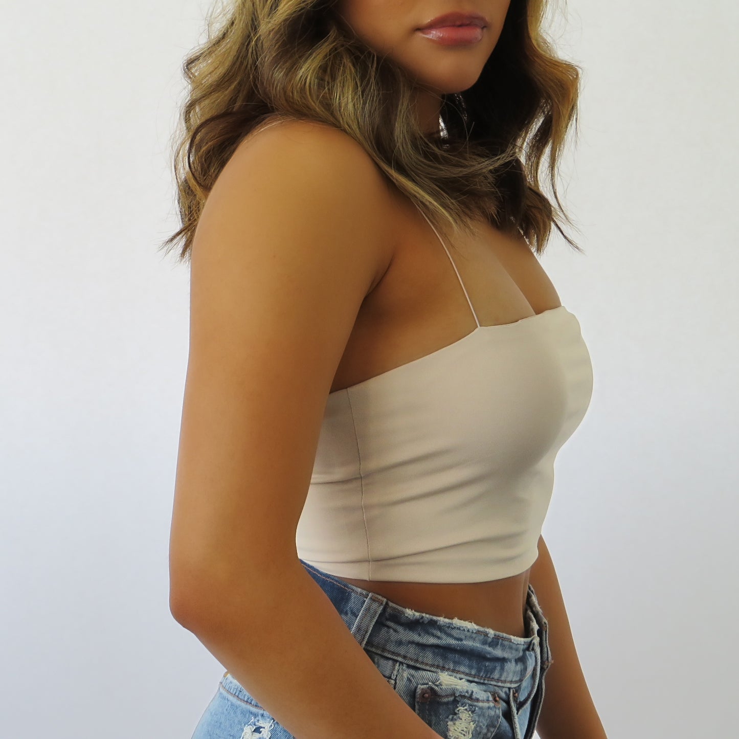 String Cropped Top